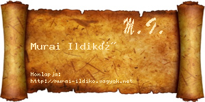 Murai Ildikó névjegykártya